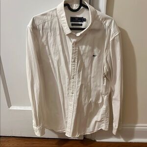 Vineyard Vines White Casual Button Down Shirt
